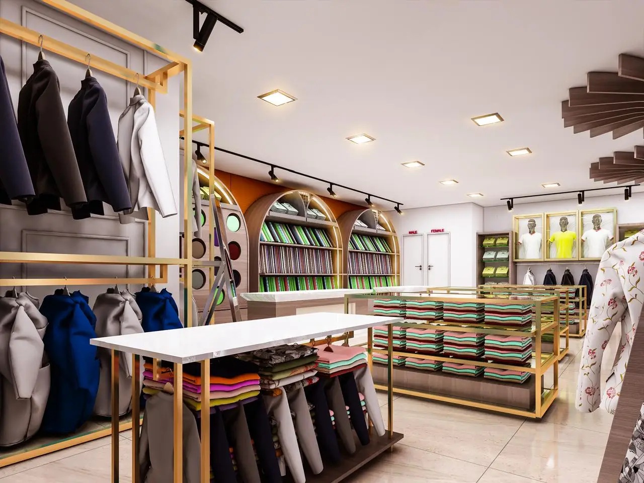 Retail interior detail from a delivered commercial project