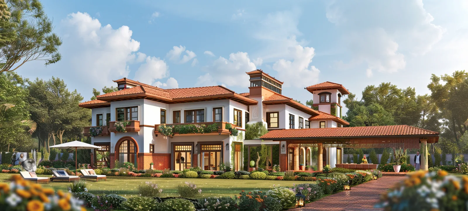 Pastel residential facade showcasing a considered colour palette