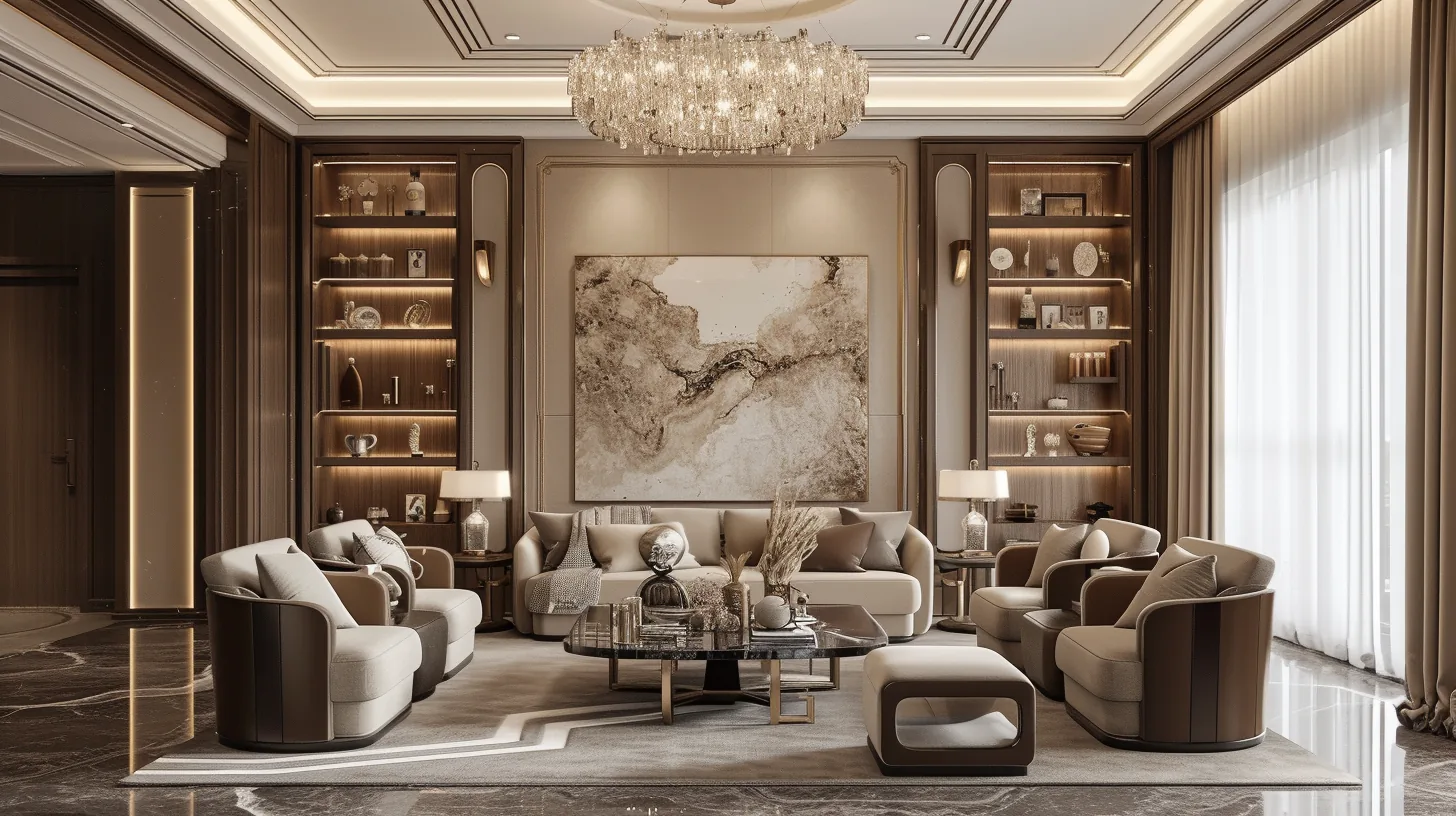 Soft beige living room in neutral tones