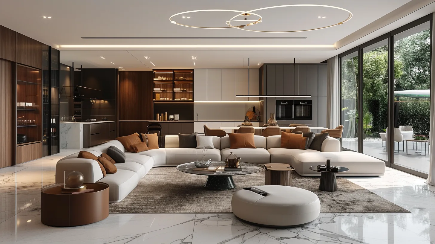 Warm family living room in a Visakhapatnam residence