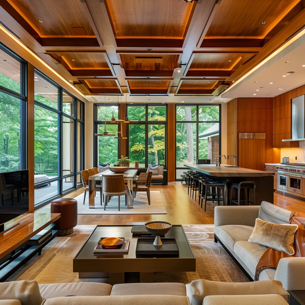Contemporary residential interior detailing